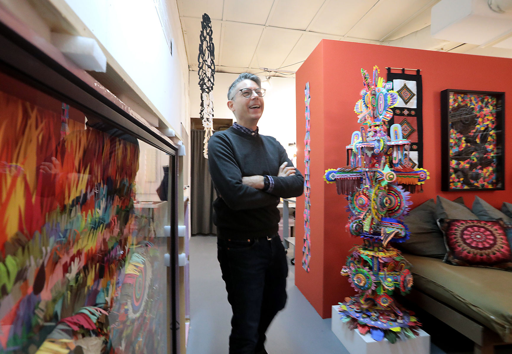 Michael Velliquette with earlier work